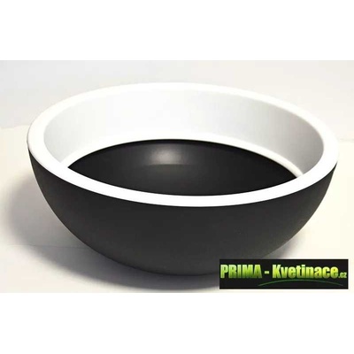 LIENBACHER Kulatý plastový květináč na hrob 40 cm