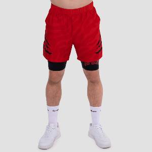 GymBeam Шорти 2 в 1 Grind Red S