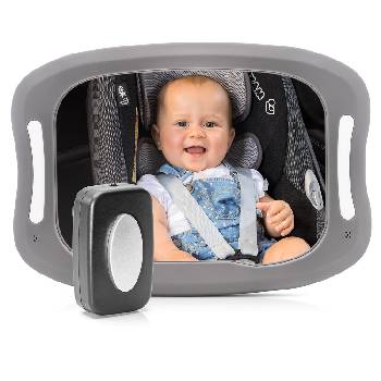 reer Огледало за наблюдение в автомобил REER Baby View LED (86101)