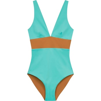 MYMARINI Дамски бански костюм MYMARINI Women's Plungesuit Swimsuit - Oak / Eucalyptus (150-5675-0613)