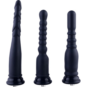 HISMITH HSA01 Anal Training Kit Silicone KlicLok Black 3 pcs