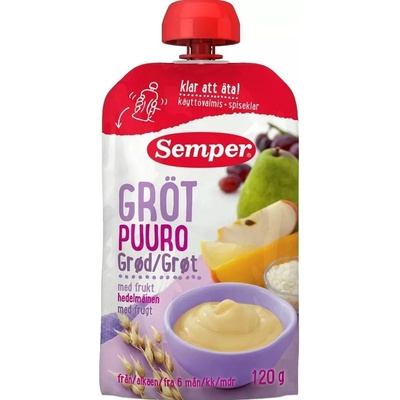 Semper Овесена каша Semper - Пауч с круша и манго, 120 g (6903)