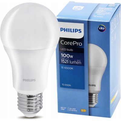 Philips LED žiarovka E27 13W 1521 lm studená biela CorePro Premium A60