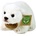 Rappa Плюшена играчка Rappa Еко приятели - Арктическа бяла мечка, 19 cm (450356-3)