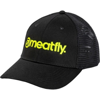 Meatfly MF Logo Trucker čierna/žltá