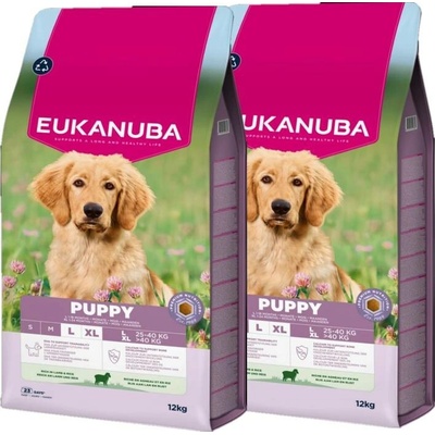 Eukanuba Puppy & Junior Large & Giant Breed Lamb 2 x 12 kg
