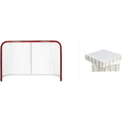 Winnwell 72 Heavy Duty hokejová bránka + Hockey Revolution Hockey Tiles puzzle 18 ks
