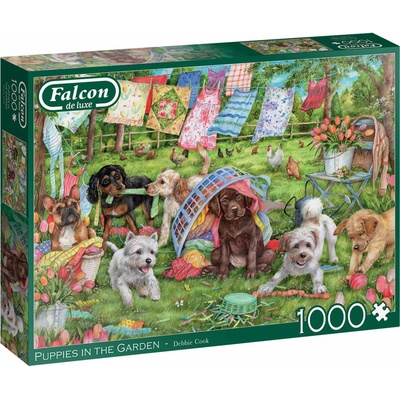Jumbo Games Falcon Štěňata v zahradě 11390 1000 dílků