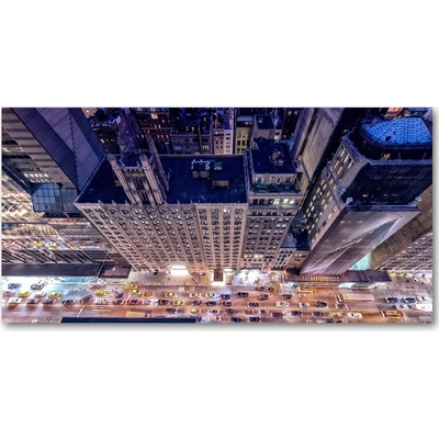 Fotoobraz na skle New York noc 100x50 cm