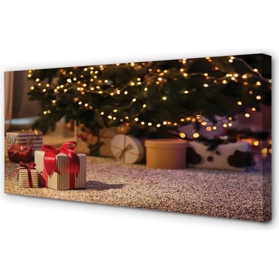 Obrazy na plátně Dary vánoční strom 100x50 cm – Hledejceny.cz