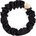 By Eloise London Silk Scrunchie Gold Heart Ластик за коса за жени цвят черна