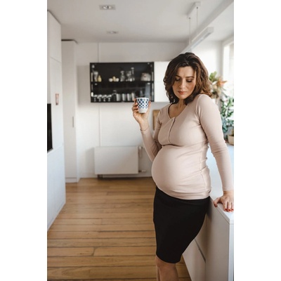 Tehotenské tričko na dojčenie Tummy Beige