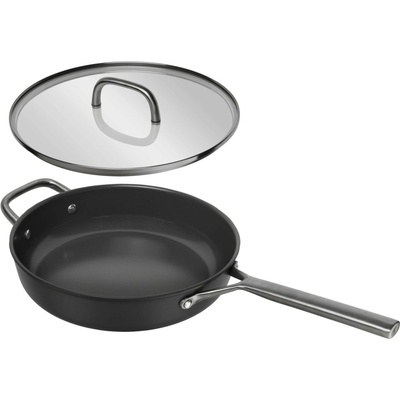 Zwilling Nepřilnavá soté pánev Milano s keramickým povrchem a skleněnou poklicí, Ø 28 cm, černá 1035052