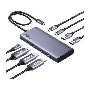 UGREEN CM639 USB-C Hub, 2x HDMI, DP, 2x USB, 2x USB-C 3.2 10Gbps, PD, 4K 60Hz