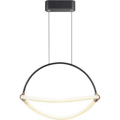 V-TAC 12W LED Висящ Пендел 1.5м 400mm 3000K Черно Тяло - 23434 (23434)