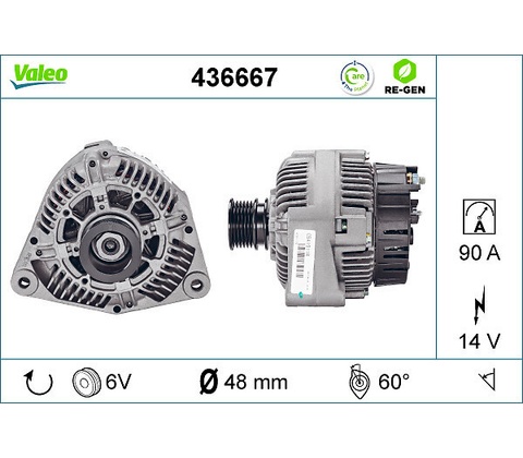 Alternátor VALEO 436667