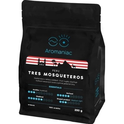 Aromaniac Aromaniac Прясно изпечено кафе Перу Tres Mosqueteros смляно 250гр