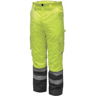 Dedra reflexní zateplené kalhoty žluté BH80SP1