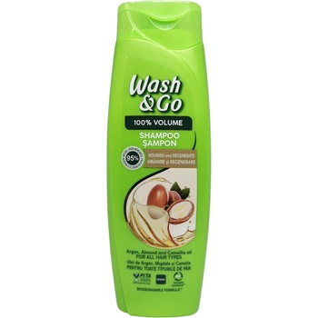 Image 1 of Wash&Go шампоан за коса, Argan, Almond and Camellia oil, 360мл