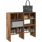 vidaXL Поставки за обувки, 2 бр, стифируеми, старо дърво, 89, 5x30x40см (858854)