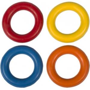 Duvoplus Rubber Ring Maxi Mix - гумена играчка за куче - кръг различни цвтове 15 см, - 1 брой, Белгия - 10463