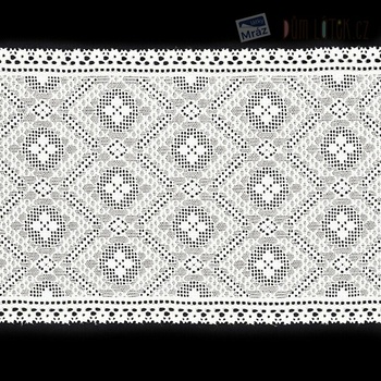 Elastická čipka biela, 175 mm