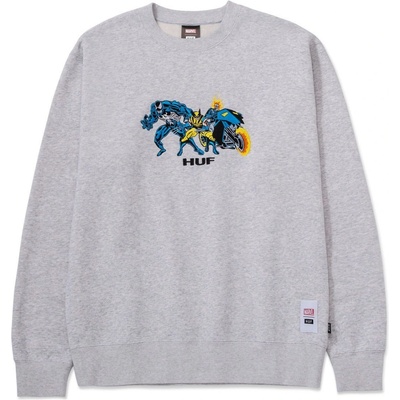 HUF TEAM UP CrewNECK Athletic Heather
