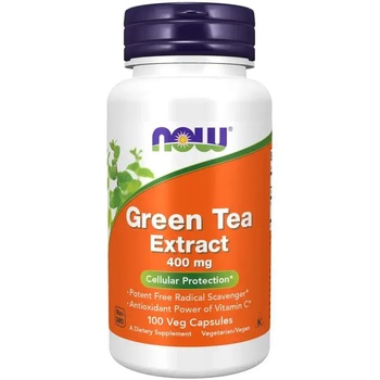 NOW Green Tea Extract 60%, Зелен чай екстракт 400 мг, 100 капсули (NF4705)