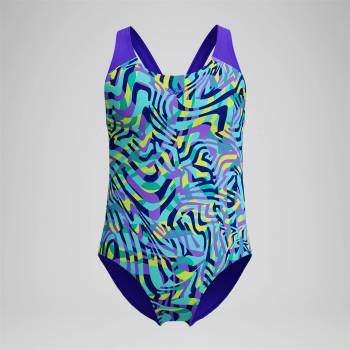 Speedo Бански костюм Speedo Kids' Digital All Over One Piece Swimsuit - Indigo Glow