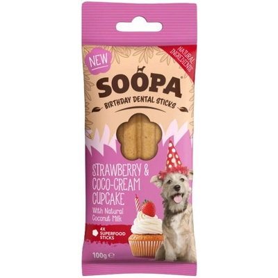 Soopa Cupcake s jahodami a kokosem 100 g