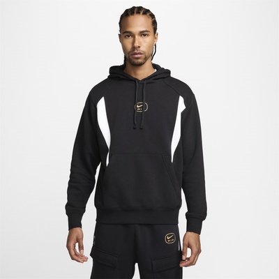Nike Суичър Nike M NSW SW AIR PO HOODY FLC BB - Black/White