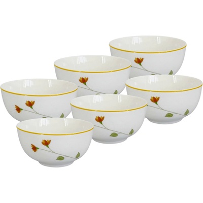 by inspire Porcelánová miska Linea Botanic 14 cm 6 ks
