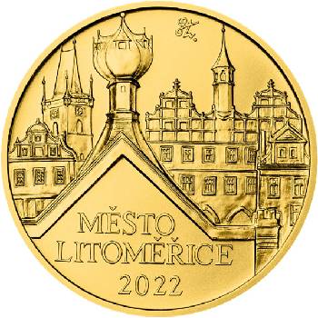ČNB Zlatá mince 5000 Kč Město Litoměřice 2022 Standard 1/2 oz