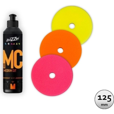 ZviZZer Polish pack 125 mm - sada střední pasty a kotoučů 4 ks