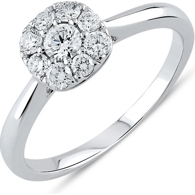 Lillian Vassago Zásnubní prsten z bílého zlata s brilianty LLV59 DR021W