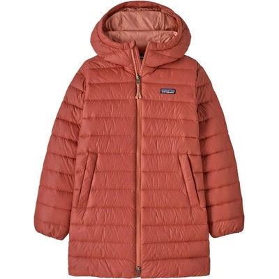 Patagonia Down Sweater Parka tmavo červená