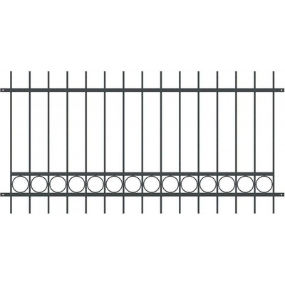 Kovové plotové pole PLP04 š. 2500 x v. 1000 mm