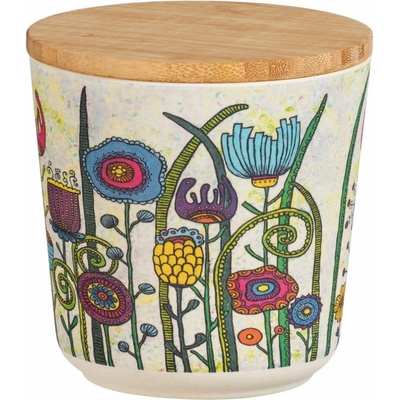 Wenko Dóza s bambusovým viečkom Flowers 500 ml