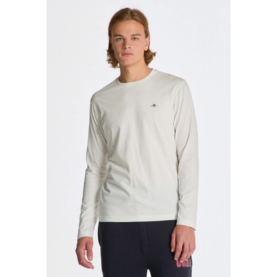 Gant tričko Reg Tonal Shield LS biele