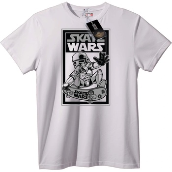 NOONEBRAND Тениска Скейт Войни - 7XL, White
