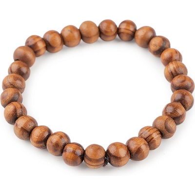 Prima-obchod Náramek dřevěný unisex hnědá přírodní 125508
