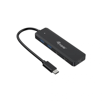Equip 128964 интерфейсен хъб USB 3.2 Gen 1 (3.1 Gen 1) Type-C 5000 Мбит/с Черен (128964) (128964)