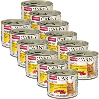 Animonda Carny Senior - Говеждо, пилешко и сирене 12 x 200 г