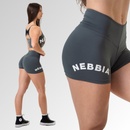 Nebbia šortky s vysokým pásom GYM HERO 582 grey
