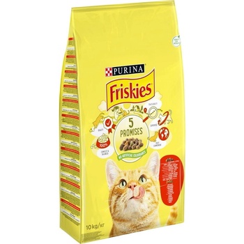 Friskies Cat s hovězím, kuřetem a zeleninou 10 kg