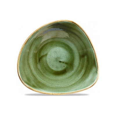 Churchill 1795 Stonecast Samphire Green 23,5 cm miska ve tvaru trojúhelníku