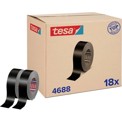 Tesa Tesaband Standard 04688-00000-00 Páska so skleným vláknom čierna 50 m x 50 mm 18 ks