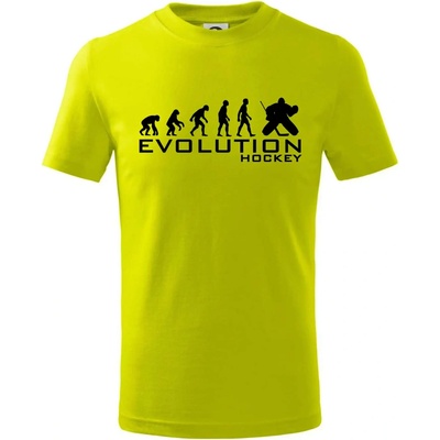 Evolúcia Hockey brankár tričko limetková