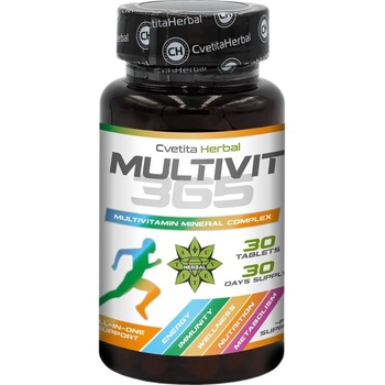 Cvetita Herbal Multivit 365, 30 таблeтки, Cvetita Herbal