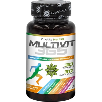 Cvetita Herbal Multivit 365, 30 таблeтки, Cvetita Herbal